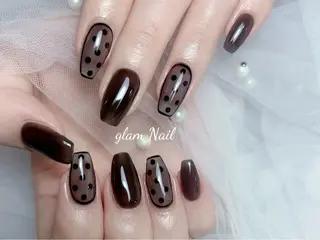 ネイル エツメ💅 長さ出し🎀デザインのネイルデザイン