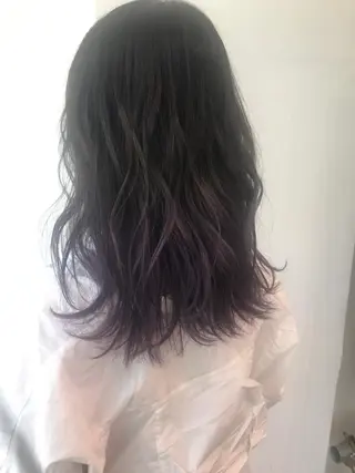 ミディアム カラー 透明感カラー/ レイヤー　YUKAのヘアスタイル