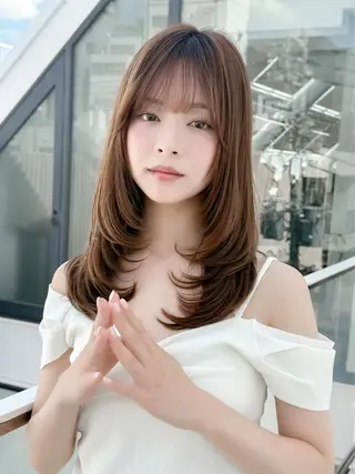 ミディアム ✨ミディアム レイヤーハルキのヘアスタイル