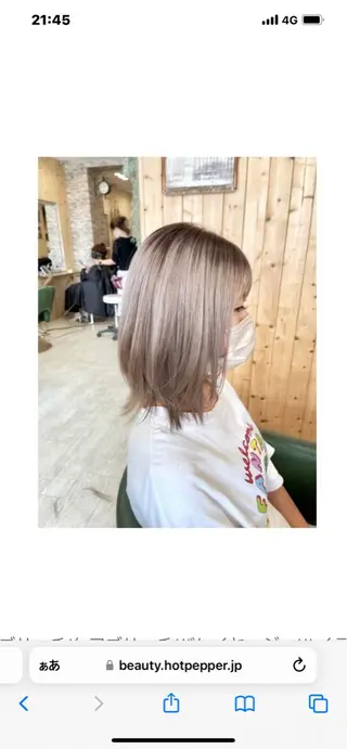 カラー ハイトーン belle ナホのヘアスタイル