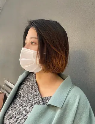 ショート Yuki☺︎パーマ レイヤーカットのヘアスタイル