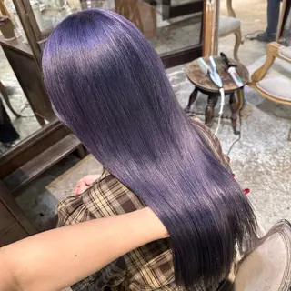ロング カラー おしゃれハイトーン 💗AKARIのヘアスタイル