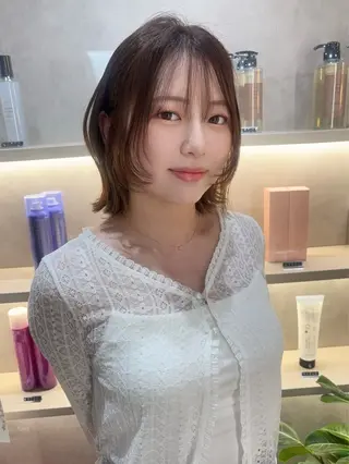ミディアム Zina 奈良 kannaのヘアスタイル