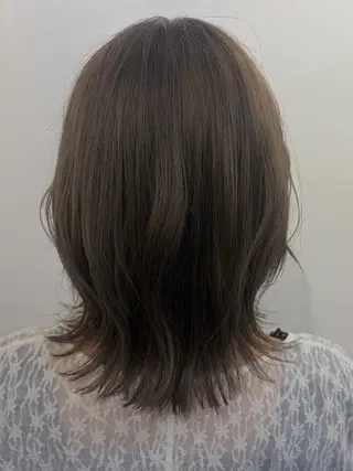 ミディアム カラー cana 札幌レイヤースタイルのヘアスタイル