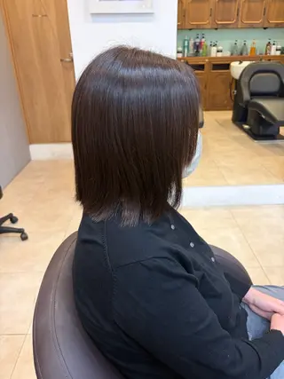 ミディアム カラー おとは 透明感ツヤカラー🧸のヘアスタイル