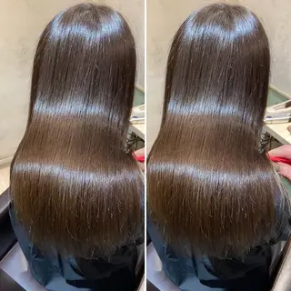 セミロング 今話題の艶髪矯正 美艶カラー/FUKAのヘアスタイル