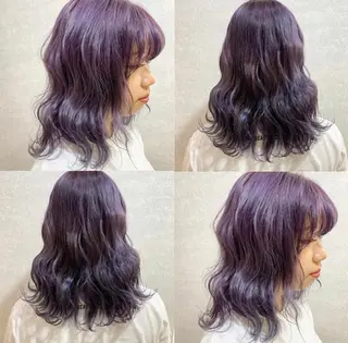 セミロング カラー 🧡色落ちまで2度 楽しめる🧡ヨシキのヘアスタイル