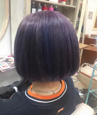 ショート カラー ブロンド/艶カラー/ レイヤー/MIKUのヘアスタイル