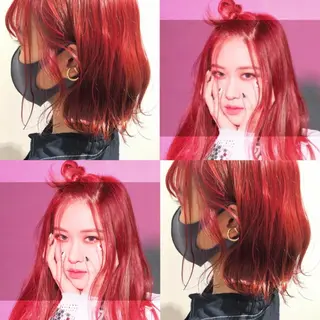 ミディアム カラー レイヤーカット⭐︎ 韓国ヘア⭐︎YUKAのヘアスタイル