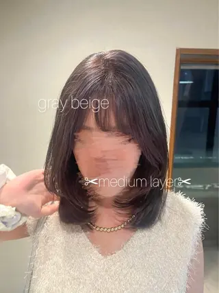 ミディアム 🫧髪質改善 🌼きさき🌼のヘアスタイル