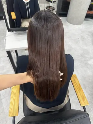 ロング カラー 赤み無し柔らかカラー 【梅田】madokaのヘアスタイル