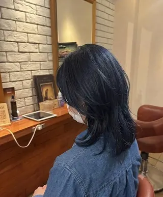 ミディアム カラー flencia 丸 和博|カットのヘアスタイル
