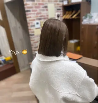 ミディアム カラー シミズ カエデ🍁のヘアスタイル