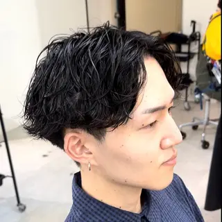 ショート パーマ メンズ 永野 正芳のヘアスタイル