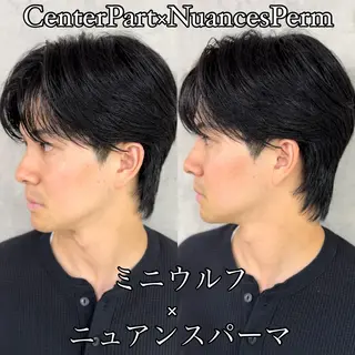 ショート カラー パーマ メンズ Men's Eir Kodamaのヘアスタイル