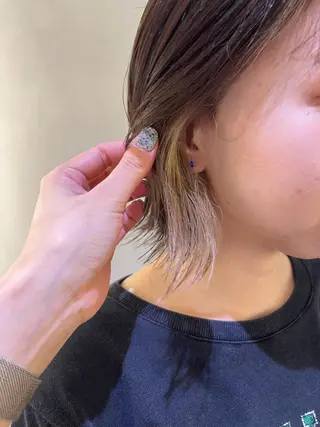 ショート カラー ヘアアレンジ nishi fuyumiのヘアスタイル