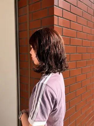 ミディアム パーマ 保坂 駿太郎のヘアスタイル