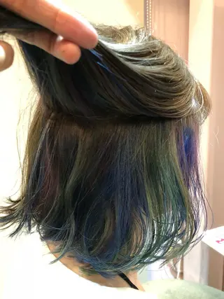 ミディアム カラー 原宿サロン代表 デザインカラー伊藤卓のヘアスタイル