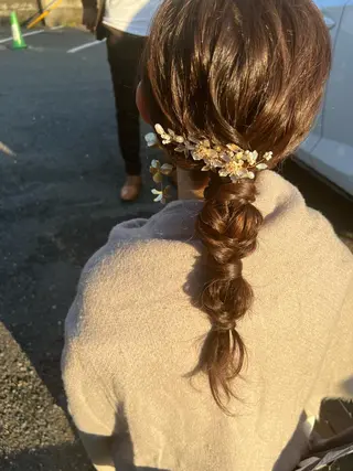 ヘアアレンジ ヘアメイクネイリスト hidemi中目黒のヘアスタイル
