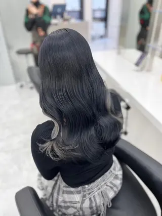カラー 🌸春の暗髪カラー 🌸透明感ヘアのヘアスタイル