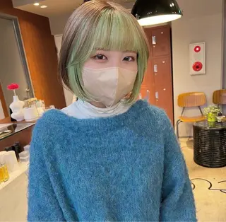 ショート カラー ブリーチカラー特化 梅田中崎町/あかりのヘアスタイル