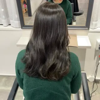 ミディアム カラー ヘアアレンジ ena/ブリーチなし 透明感・レイヤー🎀のヘアスタイル