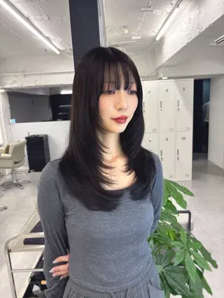 セミロング カラー ヘアアレンジ ✨綺麗が続くカット ✨/星野六三四のヘアスタイル