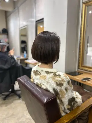 ショート カラー ブリーチなしカラー/ 蝦名まひるのヘアスタイル