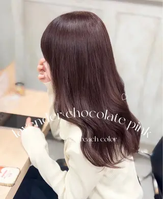 ロング カラー misaki🎀 まろみ透け感カラーのヘアスタイル