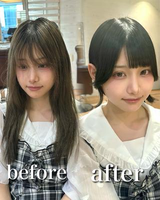 ショート 前髪顔周り/レイヤー hiroのヘアスタイル