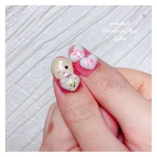 ミディアム ネイル 🐾enen style 🐾のネイルデザイン