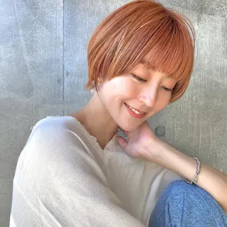 ショート カラー ヘアアレンジ 【ダメージレス施術】 【透明感】北村 拓也のヘアスタイル