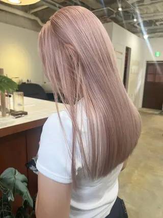 ロング カラー 🫧suzuno 🫧ブリーチ強化のヘアスタイル