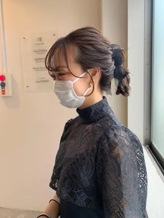 ミディアム 本間 結衣のヘアスタイル