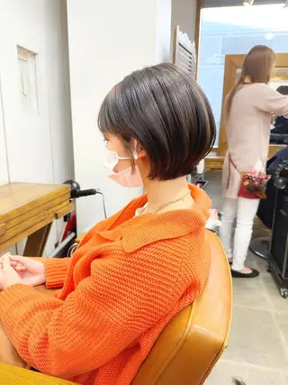 ショート カラー 👑銀座ショート/ 絶壁補正/金子涼👑のヘアスタイル