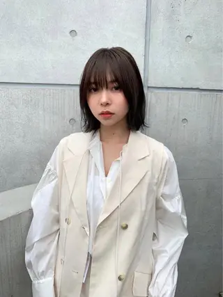 ミディアム 似合わせヘア✔️ 店長 オオキアキヒロのヘアスタイル
