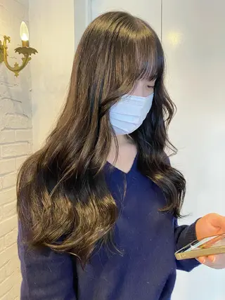 ロング カラー ヘアアレンジ レイヤーカット×髪質 改善🇰🇷シオリのヘアスタイル