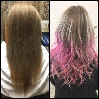 セミロング カラー 💜Rebre** Mayu💜のヘアスタイル