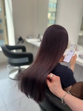 ロング カラー ヘアアレンジ 💍透明感×韓流ハイ トーン💍RYUTAのヘアスタイル