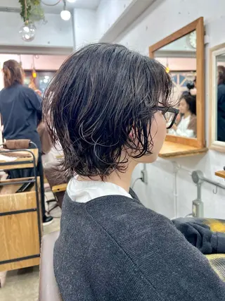 ミディアム パーマ 木村陸弥🌿似合わせ 再現性メンズヘアのヘアスタイル