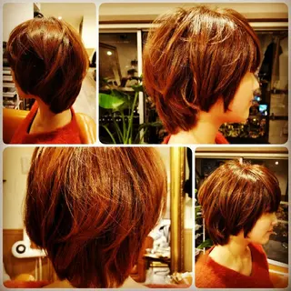 ショート カラー spa hair ark 富井直美のヘアスタイル
