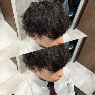 ショート パーマ メンズ メンズ支持数No.1 👑リュウ👑のヘアスタイル