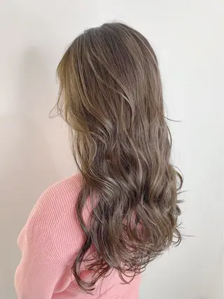 ロング カラー ﾌｸﾀﾞ ﾚﾝのヘアスタイル