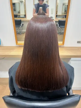 セミロング カラー 北山 夢菜のヘアスタイル