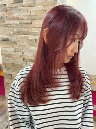 ロング カラー YUI/ ブリーチカラー🌷のヘアスタイル