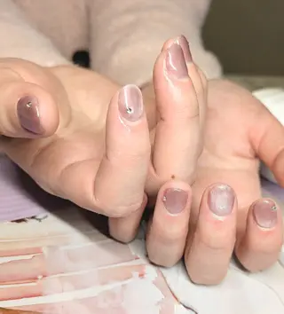 ネイル imaichise 🧡💜推しネイルのネイルデザイン