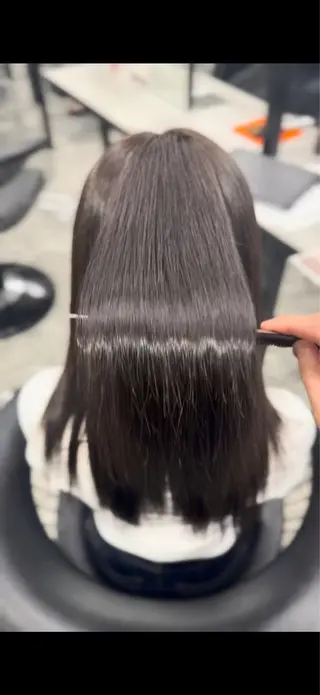 ロング りきと🦋河原町 縮毛矯正/艶カラーのヘアスタイル
