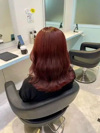 カラー 🇰🇷韓流暖色ヘア 🍒saaya🍒のヘアスタイル