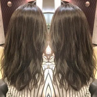 セミロング カラー box mico. mutsumiのヘアスタイル