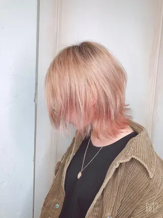 ミディアム カラー デザインカラー🎨 下北沢 / 磯部のヘアスタイル